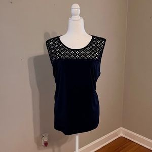 Black Shell crochet Lace size 2x